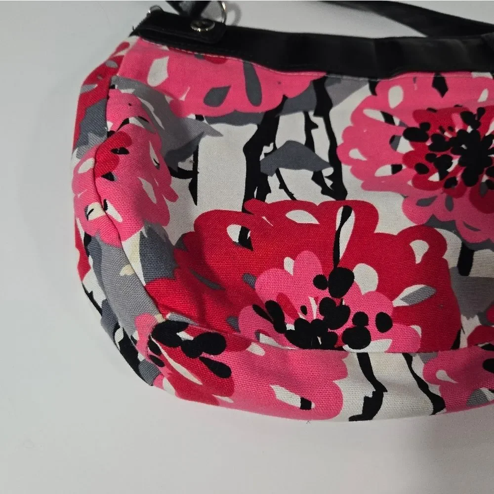 thirty-one pink floral‎ shoulder bag